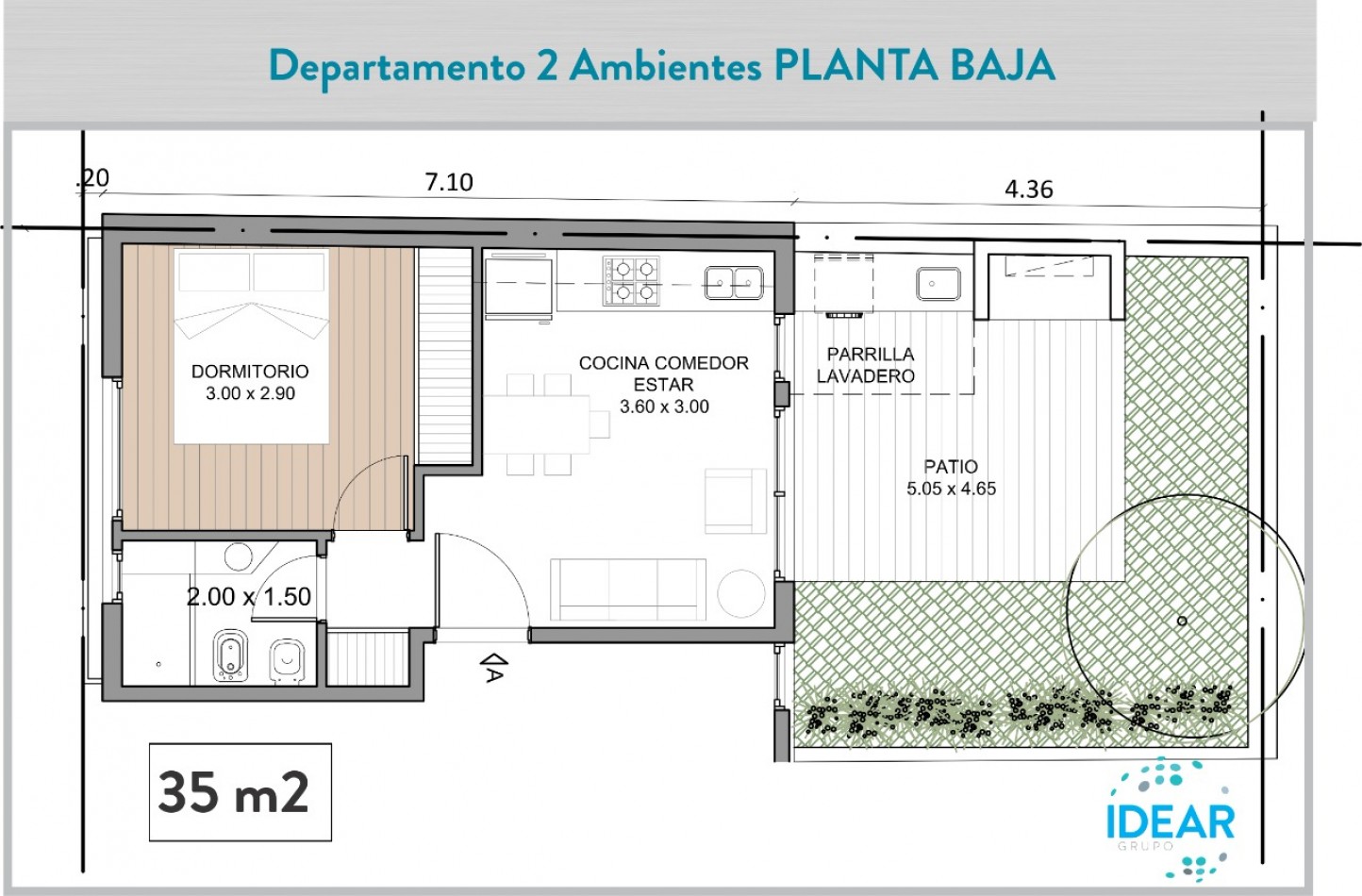 Departamentos 2 amb al frente a estrenar - zona HPC