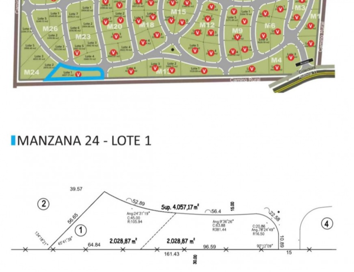 Lote en venta en Barrio PINARES DE SANTA CLARA
